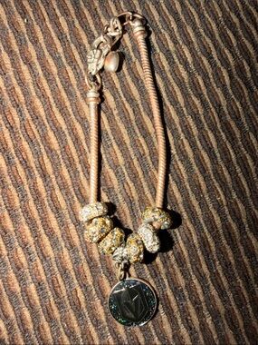 NHL Las Vegas golden knights Rose Gold and Gold Charm Bracelet